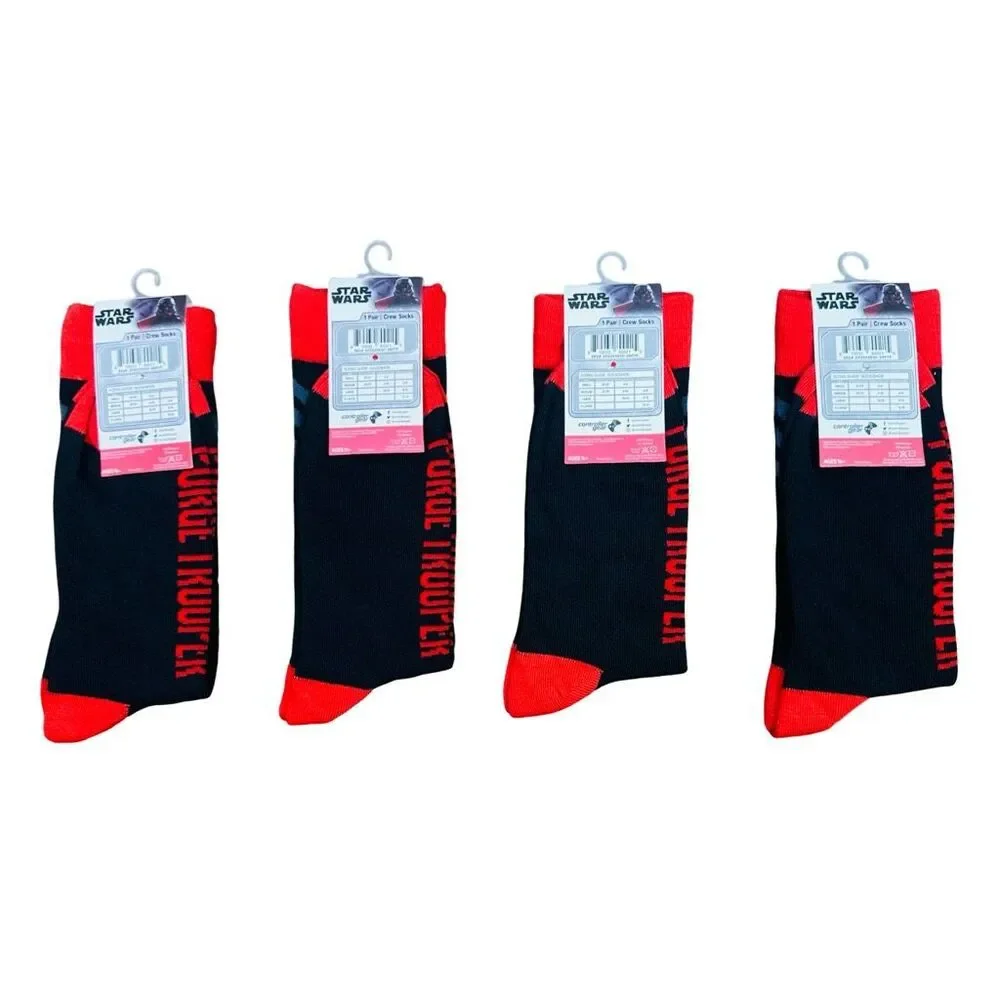 Disney x Star Wars Jedi Fallen Order Crew Socks - One Size - 4 Pairs